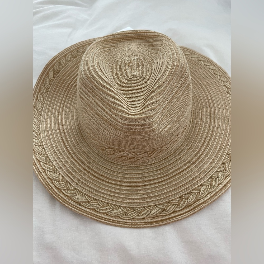 Four Buttons - San Diego Hat Co. Elegant Tan Woven Hat